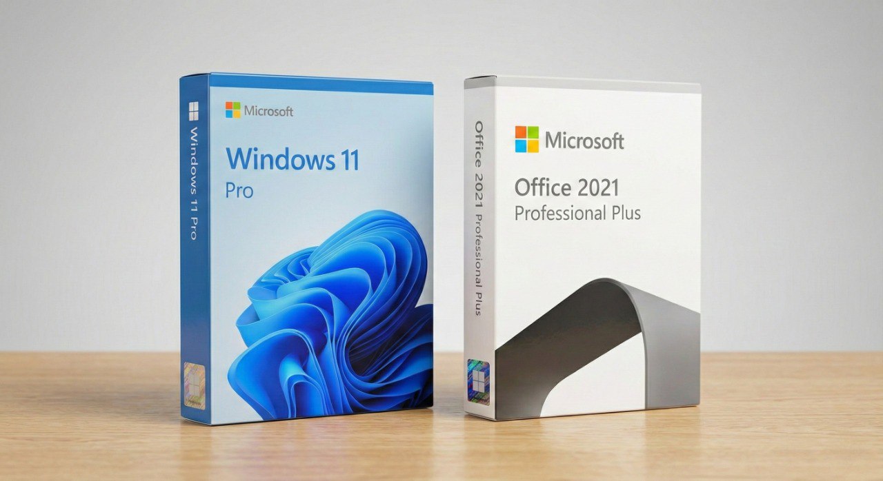 Office 2021 Pro Plus & Windows 11 Pro Bundle - Lifetime Use - 1 PC