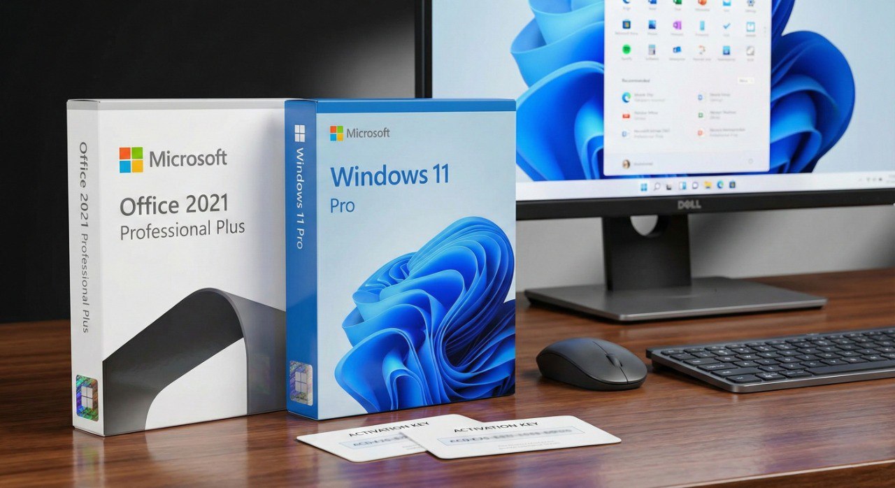 Office 2021 Pro Plus & Windows 11 Pro Bundle - Lifetime Use - 1 PC